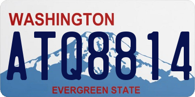 WA license plate ATQ8814