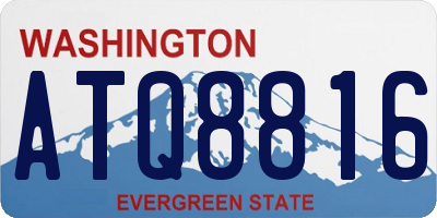 WA license plate ATQ8816