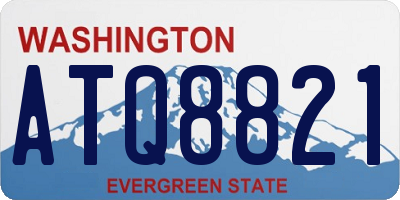 WA license plate ATQ8821