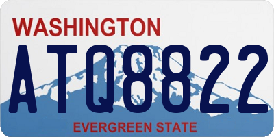 WA license plate ATQ8822