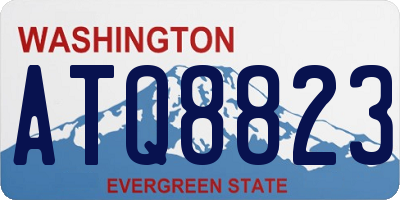 WA license plate ATQ8823