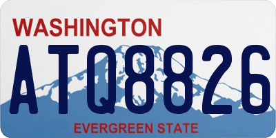 WA license plate ATQ8826