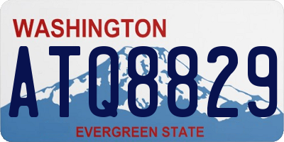 WA license plate ATQ8829