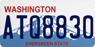 WA license plate ATQ8830