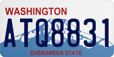 WA license plate ATQ8831
