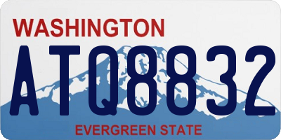 WA license plate ATQ8832