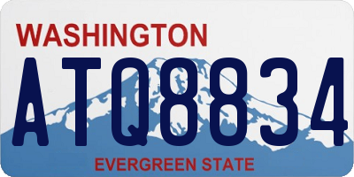 WA license plate ATQ8834