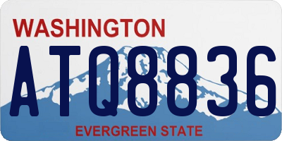 WA license plate ATQ8836