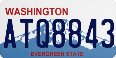WA license plate ATQ8843