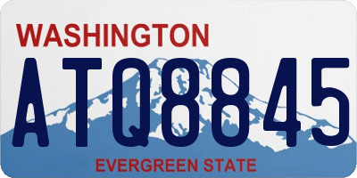 WA license plate ATQ8845