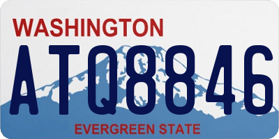 WA license plate ATQ8846
