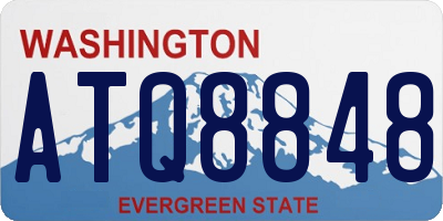 WA license plate ATQ8848