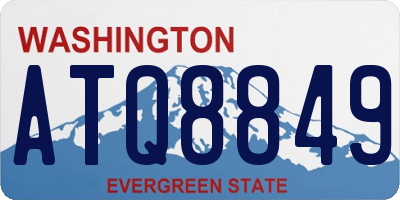 WA license plate ATQ8849