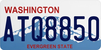 WA license plate ATQ8850