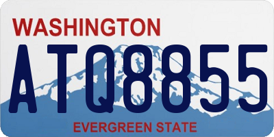 WA license plate ATQ8855
