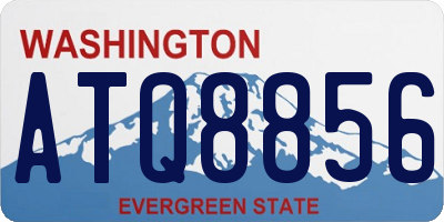 WA license plate ATQ8856