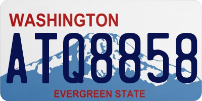 WA license plate ATQ8858