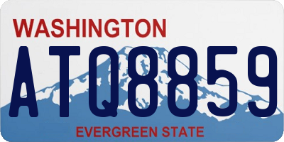 WA license plate ATQ8859