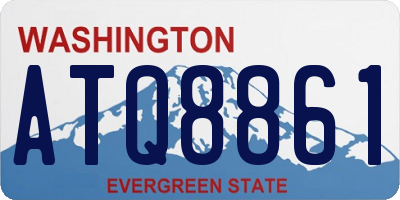 WA license plate ATQ8861