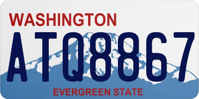 WA license plate ATQ8867