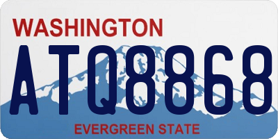 WA license plate ATQ8868
