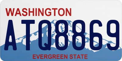 WA license plate ATQ8869