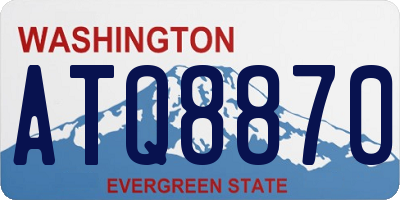 WA license plate ATQ8870