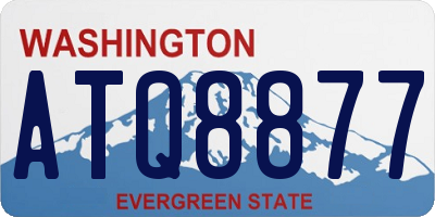 WA license plate ATQ8877