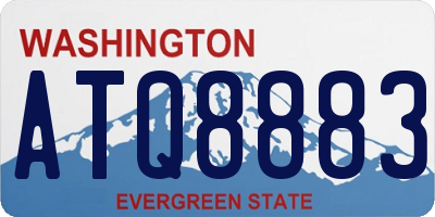 WA license plate ATQ8883