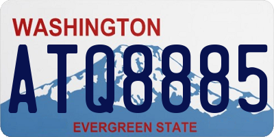 WA license plate ATQ8885