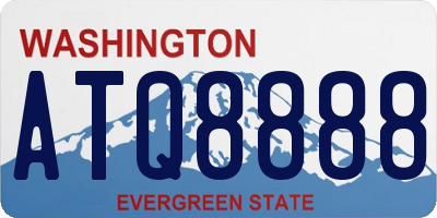 WA license plate ATQ8888