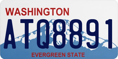 WA license plate ATQ8891