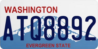 WA license plate ATQ8892