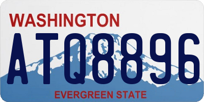 WA license plate ATQ8896