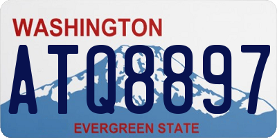 WA license plate ATQ8897