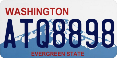 WA license plate ATQ8898