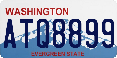 WA license plate ATQ8899