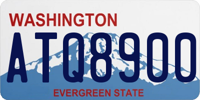 WA license plate ATQ8900