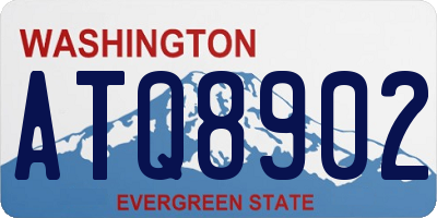 WA license plate ATQ8902