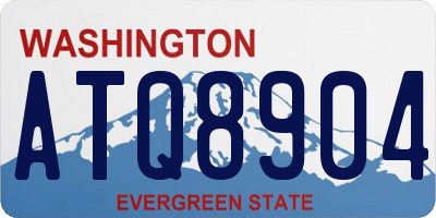 WA license plate ATQ8904