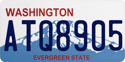 WA license plate ATQ8905