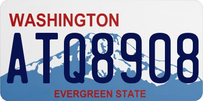 WA license plate ATQ8908