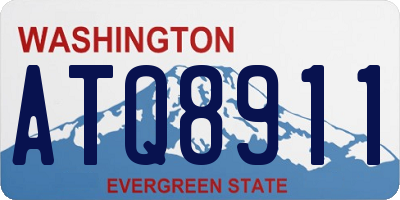 WA license plate ATQ8911