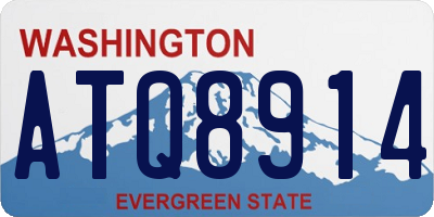 WA license plate ATQ8914
