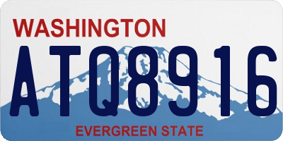 WA license plate ATQ8916