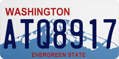 WA license plate ATQ8917