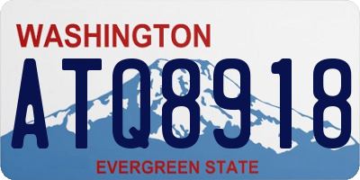 WA license plate ATQ8918