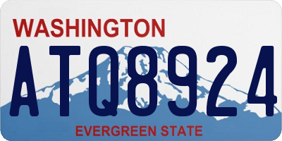 WA license plate ATQ8924