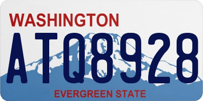 WA license plate ATQ8928