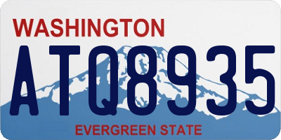 WA license plate ATQ8935